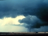 A tornado in the distance.  (NOAA)