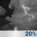 Tonight: A 20 percent chance of showers and thunderstorms before 1am.  Mostly cloudy, with a low around 65. North wind 5 to 13 mph becoming south in the evening. Winds could gust as high as 21 mph. 