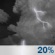 Slight Chc Thunderstorms. Chance for Measurable Precipitation 20% Slight Chc Thunderstorms. Chance for Measurable Precipitation 20%
