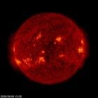 Click for time-lapse image of the sun