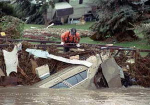 Do not try to cross flooded roadways. Floods are the number one weather killer in the United States.