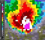 Windsor tornado radar image.