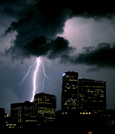 Lightning is always a danger in Colorado.