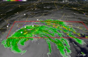 Radar image of Gustav showing current warnings and watches. Click for large version.