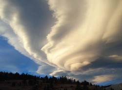 One of the many beautiful photos of Colorado weather in The Colorado Weather Almanac.