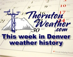 October 12th to the 18th - This week in Denver weather history.