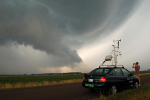 VORTEX2 scientists are on the chase for tornadoes today in west Texas.