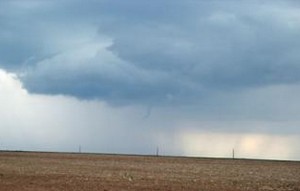 This funnel cloud was over north central Aurora Saturday afternoon.  Photo was taken from the Bennett area.