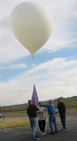 Hundreds of weather balloons like this are released daily by the National Weather Service. (NOAA)