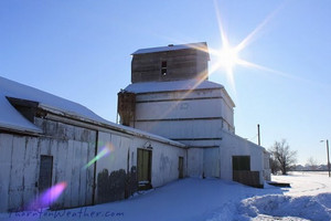 The Eastlake grain elevator, built not long after the turn of the last century, has been added to the National Register of Historic Places and the Colorado State Register of Historic Properties.  (ThorntonWeather.com)