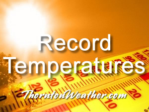 Record setting high temperatures in Thornton.