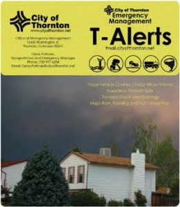 City of Thornton Emergency Management T-Alerts