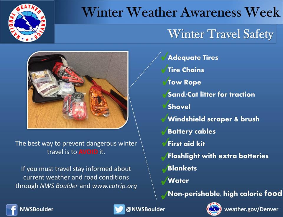 Winter travel safety – Ensure you and your vehicle are ready