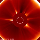 Latest LASCO C2 image of the Sun