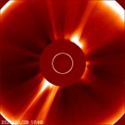 Latest LASCO C2 image of the Sun