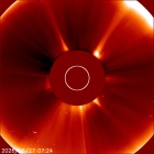 Latest LASCO C2 image of the Sun