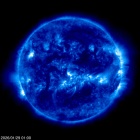 Click for time-lapse image of the sun
