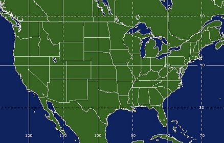 United States Satellite Image Area