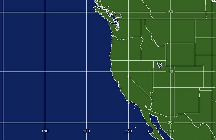 Western U.S. Satellite Image Area